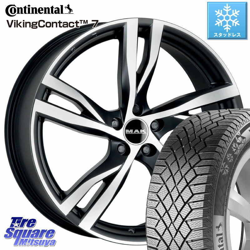 コンチネンタル VikingContact 7 バイキング スタッドレス 225/45R17 阿部商会 MAK STOCKHOLM ホイール 17インチ 17 X 7.0J(VOL V40 MB4) +50 5穴 108