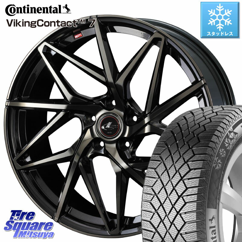 コンチネンタル VikingContact 7 バイキング スタッドレス 215/70R16 WEDS 40580 レオニス LEONIS IT PBMCTI 16インチ 16 X 6.5J +40 5穴 114.3 デリカ D5 D:5