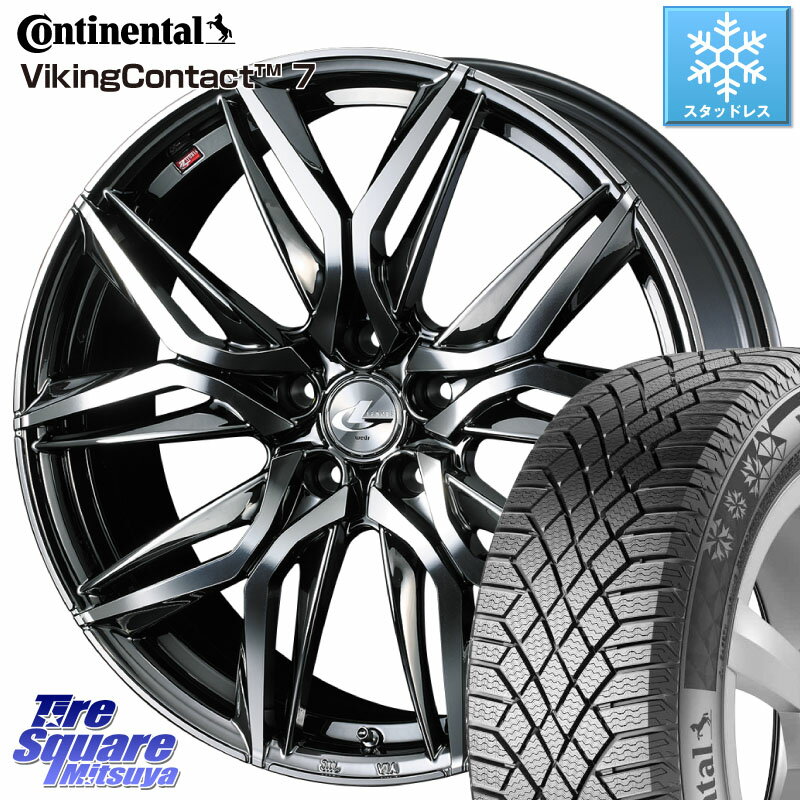 コンチネンタル VikingContact 7 バイキング スタッドレス 235/55R19 WEDS 40833 レオニス LEONIS LM BMCMC 19インチ 19 X 7.5J +48 5穴 114.3 CX-60