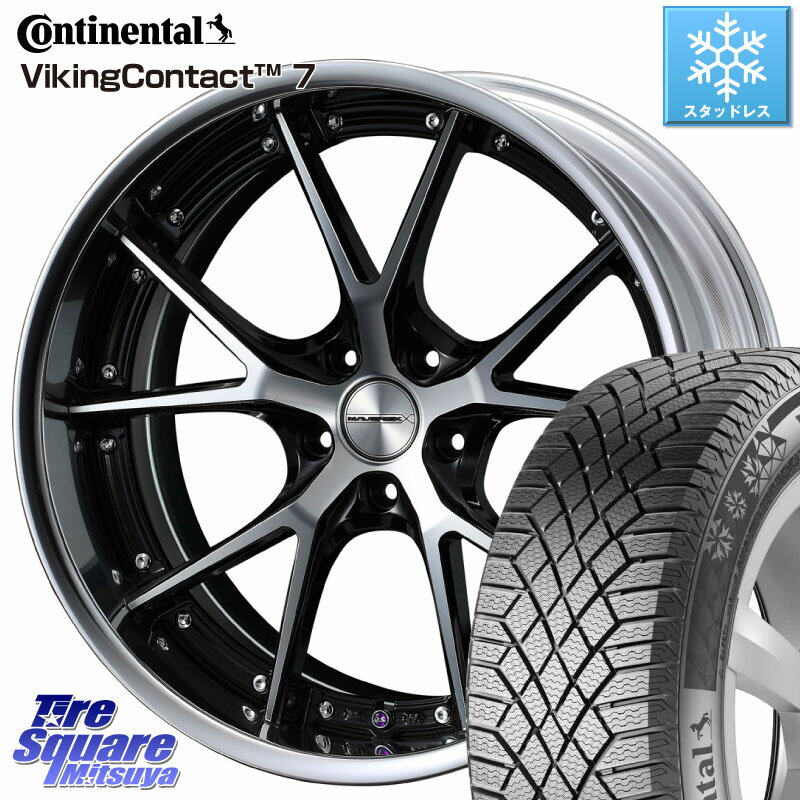 コンチネンタル VikingContact 7 バイキング スタッドレス 235/55R18 WEDS MAVERICK 905S S-LoDisk 18インチ 2ピース 18 X 8.0J +50 5穴 114.3 アウトバック