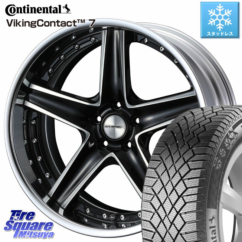 コンチネンタル VikingContact 7 バイキング スタッドレス 235/55R19 WEDS MAVERICK 1105S S-LoDisk 19インチ 2ピース 19 X 8.5J +38 5穴 114.3 RAV4 RX