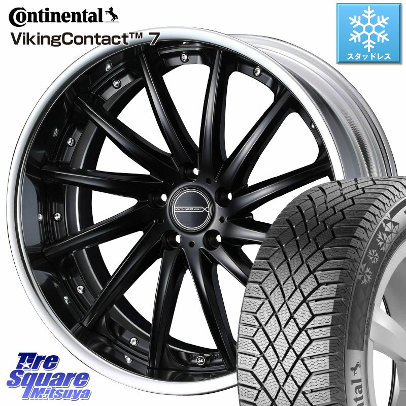 コンチネンタル VikingContact 7 バイキング スタッドレス 225/55R18 WEDS MAVERICK 1212F S-LoDisk 18インチ 2ピース 18 X 7.5J +32 5穴 114.3 デリカ D5 D:5