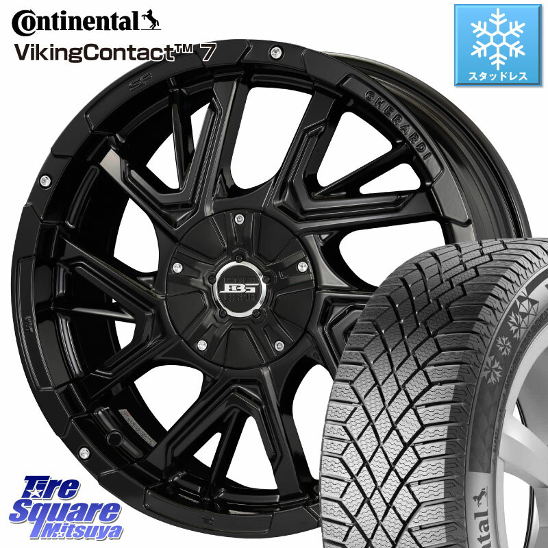 コンチネンタル VikingContact 7 バイキング スタッドレス 215/70R16 KOSEI ボトムガルシア ゲラルディ ホイール 16 X 7.0J +42 5穴 114.3 デリカ D5 D:5