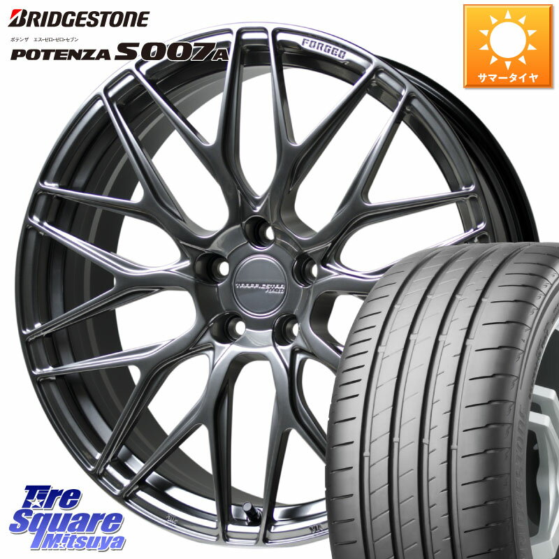 HotStuff TSF-01 HS トラフィックスターフォージド 20インチ 20 X 8.5J +38 5穴 114.3 ブリヂストン POTENZA ポテンザ S007A 【正規品】 サマータイヤ 245/35R20 アルファード