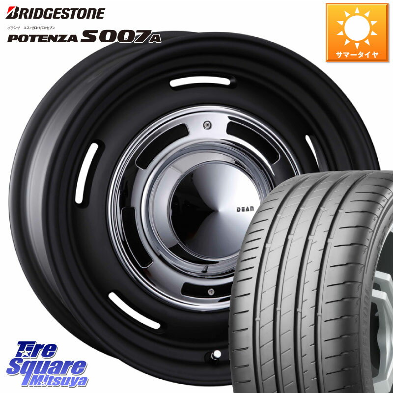 CRIMSON ディーン クロスカントリー ホイール 16インチ 16 X 6.5J(RENAUT KANGOO KW) +38 5穴 108 ブリヂストン POTENZA ポテンザ S007A 【正規品】 サマータイヤ 205/55R16 ルノー カングー2 KW系 ルノー カングービボップ KW系