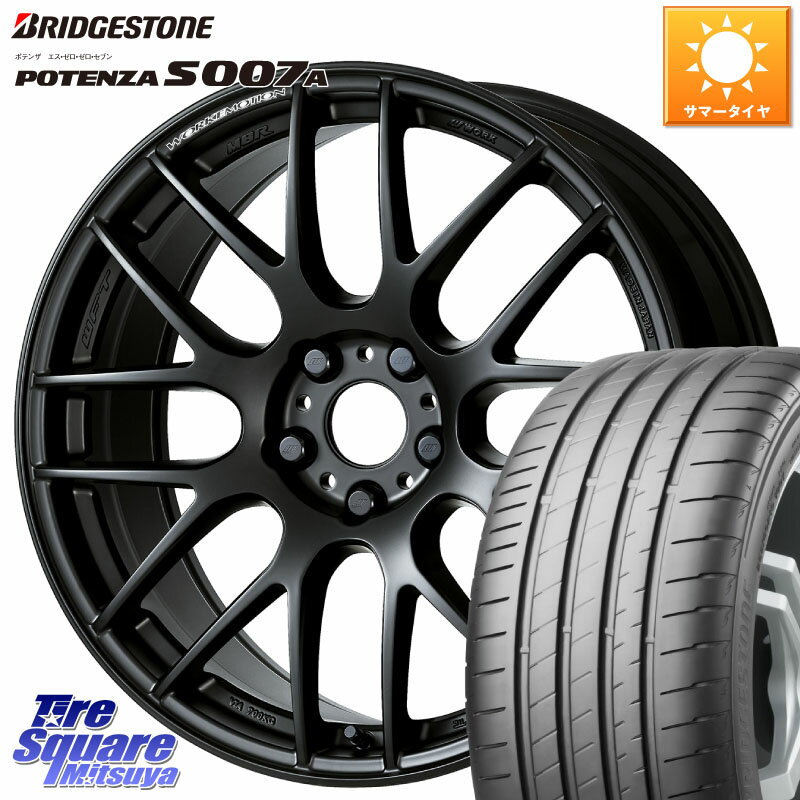 WORK ワーク EMOTION エモーション M8R MBL 17インチ 17 X 7.0J +53 5穴 100 ブリヂストン POTENZA ポテンザ S007A 【正規品】 サマータイヤ 215/50R17 インプレッサ