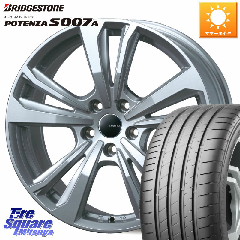 TARGA smartline365 17 X 7.0J(AUDI SQ2 GAD) +43 5穴 112 ブリヂストン POTENZA ポテンザ S007A 【正規品】 サマータイヤ 215/55R17 アウディSQ2