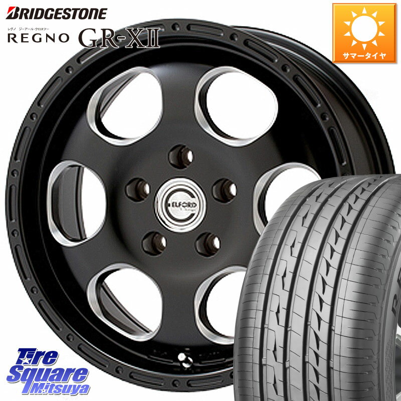 MEIWA Blood Stock One Piece ホイール 16インチ 16 X 7.0J +35 5穴 114.3 ブリヂストン REGNO レグノ GR-X2 GRX2 サマータイヤ 215/55R16