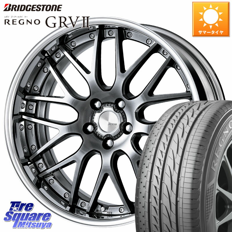 WORK Lanvec LM1 GTK O Disk 20インチ 2ピース 20 X 9.0J +40 5穴 114.3 ブリヂストン REGNO レグノ GRV2 GRV-2サマータイヤ 245/40R20 アルファード NX