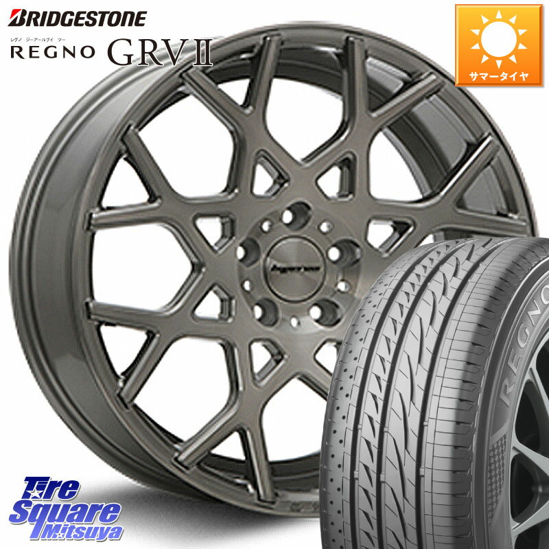 MLJ huperion ハイペリオン CVZ ホイール 19インチ 19 X 8.5J +45 5穴 114.3 ブリヂストン REGNO レグノ GRV2 GRV-2サマータイヤ 245/45R19 デリカ D5 D:5