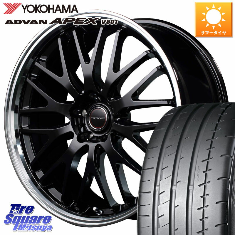 MANARAY MID VERTEC ONE EXE10 ホイール 20インチ 20 X 8.5J +38 5穴 114.3 YOKOHAMA R5555 ヨコハマ ADVAN APEX V601 245/40R20 30系アルファード 30系ヴェルファイア 20系アルファード