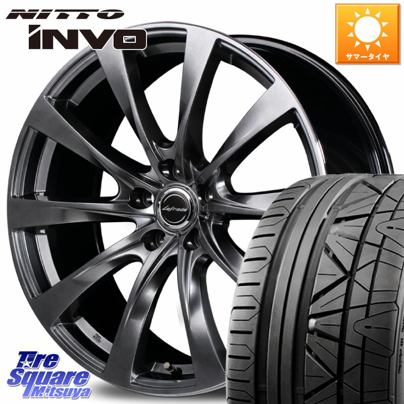 MANARAY MOTION2 平座仕様(トヨタ・レクサス専用)MID Lefinada ホイール 20 X 8.5J +35 5穴 114.3 NITTO INVO インボ ニットー サマータイヤ 245/45R20