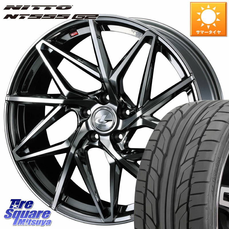 WEDS 40630 レオニス LEONIS IT 19インチ 19 X 8.0J(VAB 4POT) +50 5穴 114.3 NITTO ニットー NT555 G2 サマータイヤ 245/35R19 WRX STI アプライドA-C(ブレンボ4POTキャリパー)対応