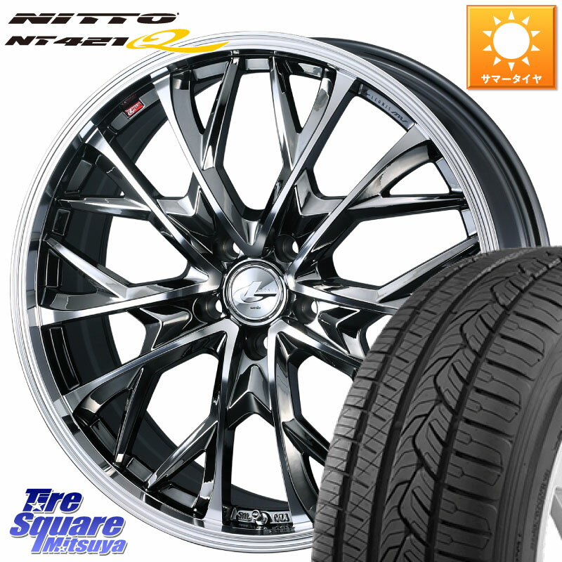 WEDS LEONIS MV レオニス MV BMCMC ホイール 18インチ 18 X 8.0J(M14B) +42 5穴 114.3 NITTO ニットー NT421Q サマータイヤ 235/60R18 クラウンスポーツ・エステート ハイブリッドZ スバル ソルテラ