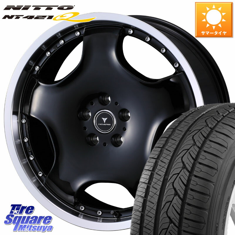WEDS NOVARIS ASSETE D1 ホイール 18インチ 18 X 7.0J +47 5穴 114.3 NITTO ニットー NT421Q サマータイヤ 225/60R18 T32エクストレイル CX-5 CX-8 BT5レガシィアウトバック