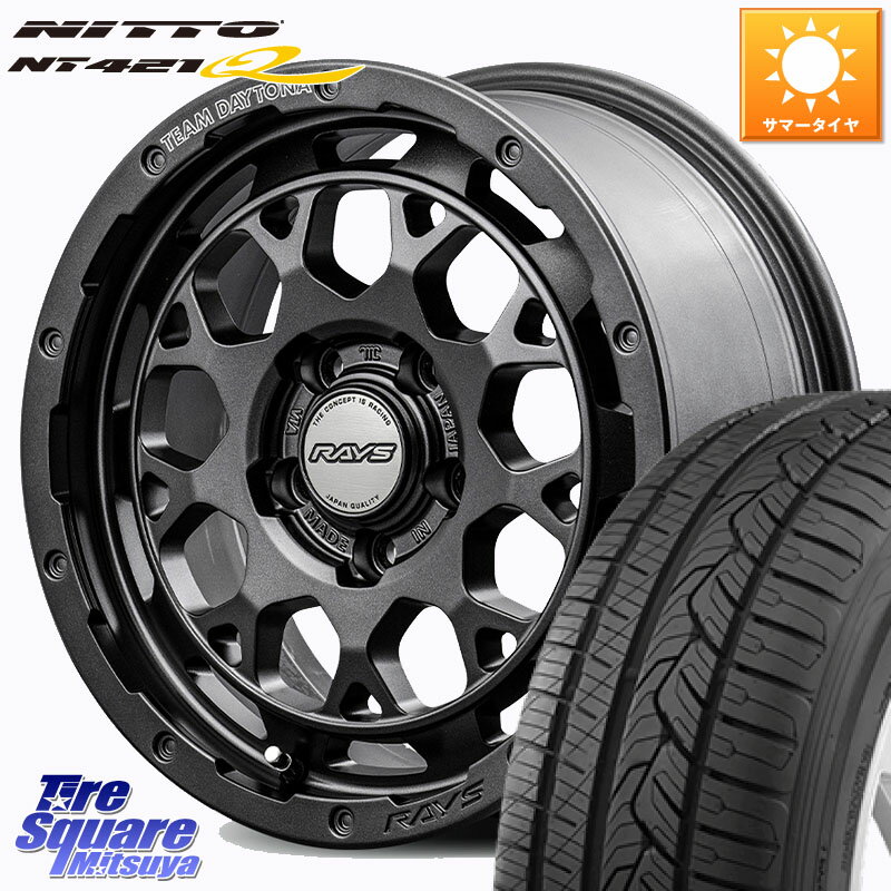RAYS 【欠品次回3~4月】 TEAM DAYTONA M9+ Spec M ホイール 17インチ 17 X 7.0J +40 5穴 114.3 NITTO ニットー NT421Q サマータイヤ 225/60R17 30系アルファード 30系ヴェルファイア デリカD:5 SL系フォレスター