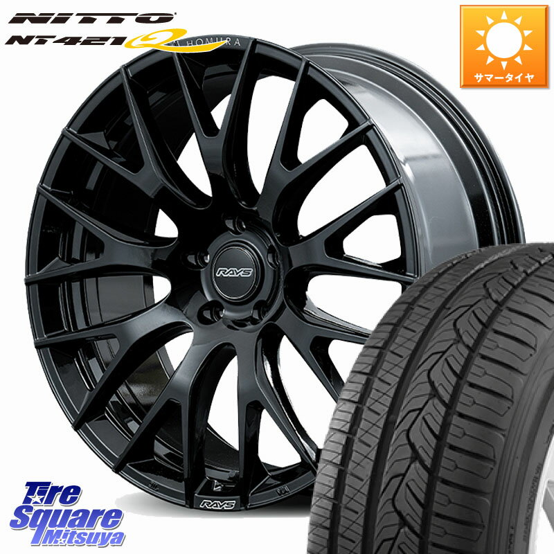 RAYS 【欠品次回2~3月】 HOMURA 2x9R ホイール 20インチ 20 X 8.5J +38 5穴 114.3 NITTO ニットー NT421Q サマータイヤ 245/45R20
