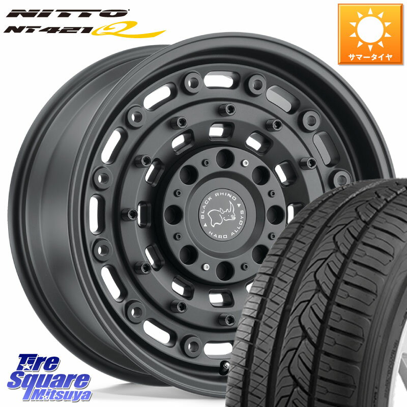 BLACK RHINO ARSENAL TEXTUREDBLACK ブラックライノ アーセナル 20インチ 20 X 8.5J +30 5穴 114.3 NITTO ニットー NT421Q サマータイヤ 235/55R20