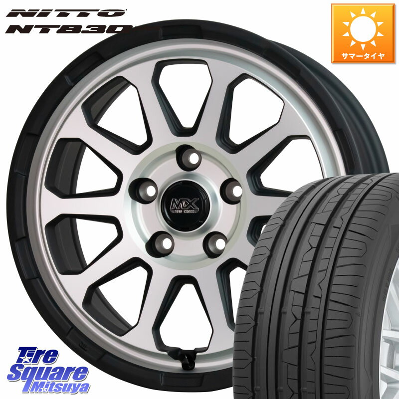 HotStuff マッドクロス レンジャー シルバー ホイール 17インチ 17 X 7.0J +45 5穴 114.3 NITTO ニットー NT830 plus サマータイヤ 225/50R17 WRX S4(VBH)