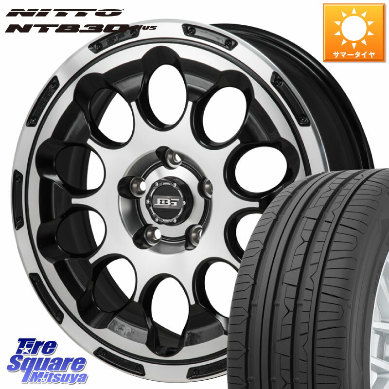 KOSEI BOTTOM GARCIA CHRONO ホイール 17インチ 17 X 7.0J +38 5穴 114.3 NITTO ニットー NT830 plus サマータイヤ 215/45R17