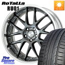 WORK Lanvec LM7 O Disk 19インチ 2ピース 19 X 7.5J +45 5穴 114.3 Rotalla RU01 【欠品時は同等商品のご提案します】サマータイヤ 225/40R19 90系ノア ヴォクシー ヤリスクロス P15キックス RC系オデッセイ前期