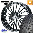 WEDS LEONIS FR レオニス FR ホイール 19インチ 19 X 7.5J +47 5穴 114.3 Rotalla RU01 【欠品時は同等商品のご提案します】サマータイヤ 225/40R19 90系ノア ヴォクシー 60系プリウス ヤリスクロス P15キックス RC系オデッセイ前期