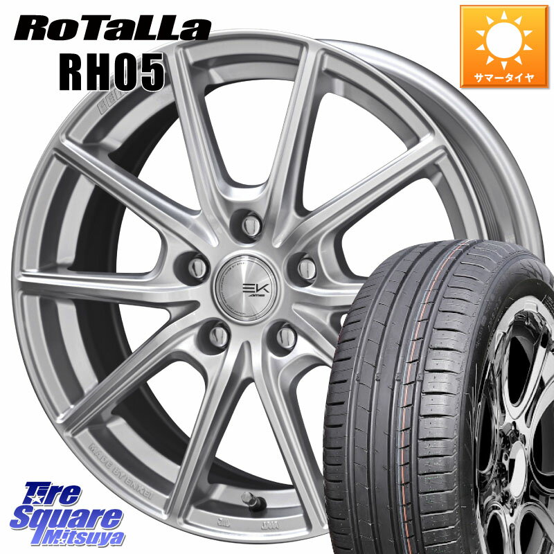 KYOHO SEIN EK ザインEK ホイール 16インチ 16 X 6.5J +45 5穴 114.3 Rotalla RH05 【欠品時は同等商品のご提案します】サマータイヤ 205/55R16 GU系インプレッサ