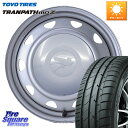 WEDS キャロウィン PC-553 スチールホイール 14インチ 14 X 5.5J +40 4穴 100 TOYOTIRES トーヨー トランパス MPZ ...