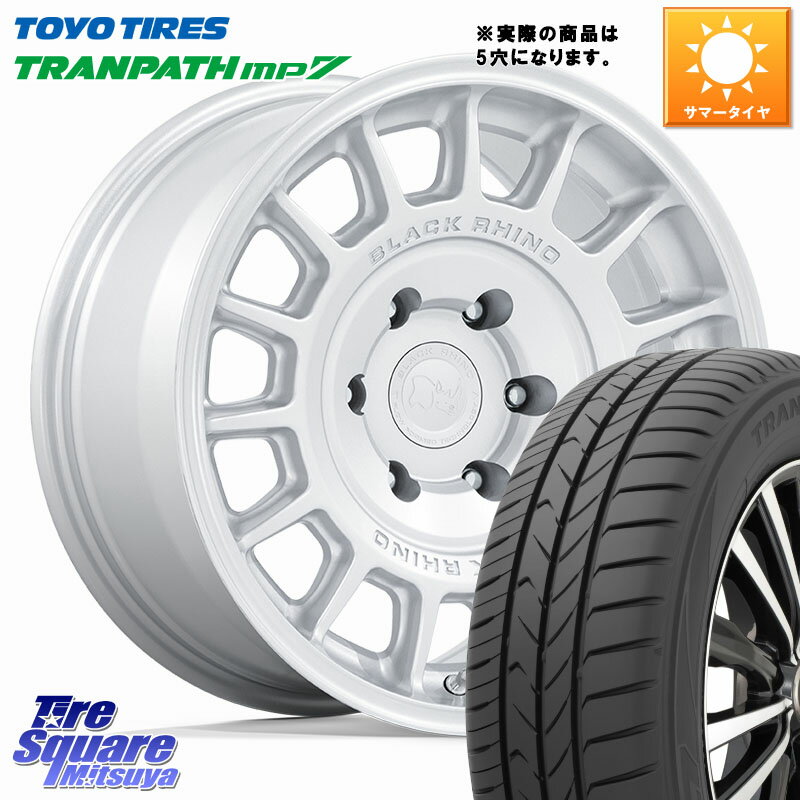 BLACK RHINO VOLL ボル シルバー ホイール 17インチ◇参考画像 17 X 8.0J +38 5穴 114.3 TOYOTIRES トランパス MP7 在庫● 2025年製 トーヨー TRANPATH ミニバン サマータイヤ 215/60R17 20系アルファード