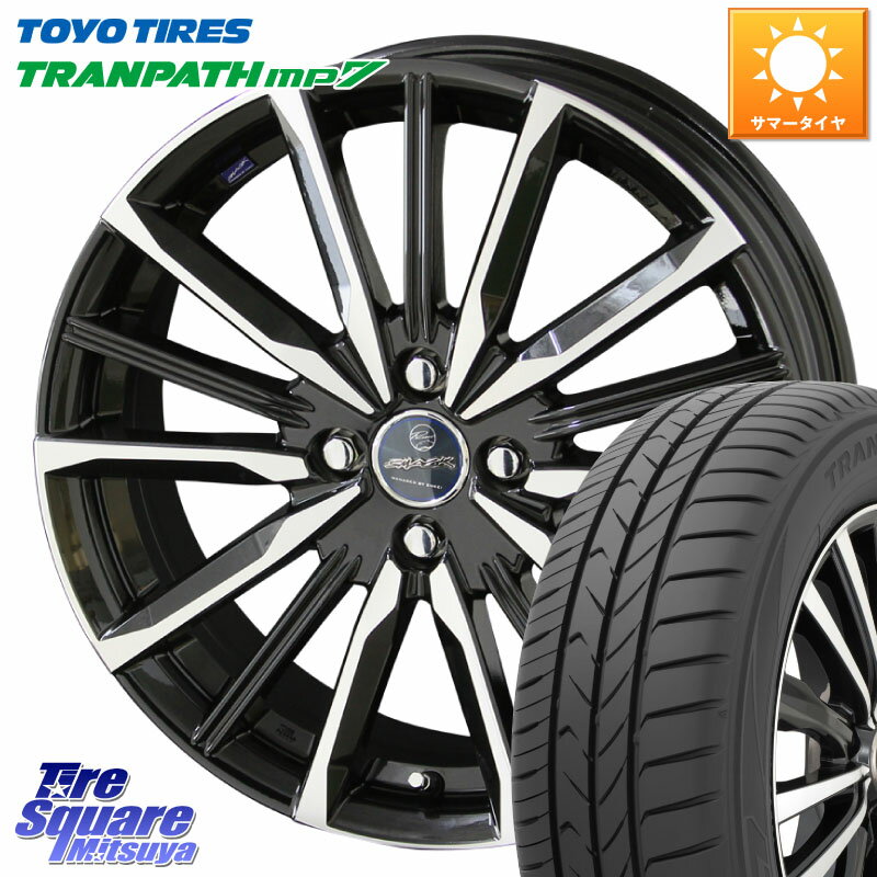 KYOHO SMACK スマック ヴァルキリー ホイール 17インチ 17 X 6.0J +40 4穴 100 TOYOTIRES トランパス MP7 在庫● 2025年製 トーヨー TRANPATH ミニバン サマータイヤ ★サマーセール★ 205/50R17 E13オーラ