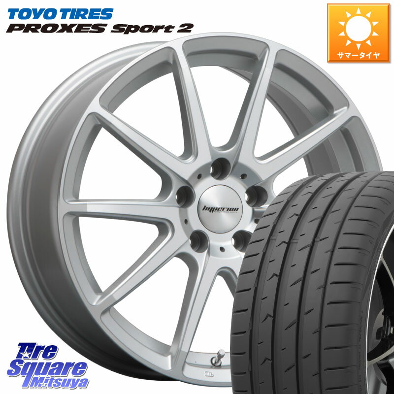 MLJ HYPERION CVX ハイペリオン ホイール 18インチ 18 X 8.0J +38 5穴 114.3 TOYOTIRES PROXES Sport2 プロクセススポーツ2 トーヨー サマータイヤ 245/45R18