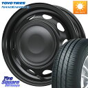 WEDS 14044 NeoCarrow ネオキャロ ブラック 14インチ スチール ホイール 14 X 4.5J +45 4穴 100 TOYOTIRES ト...