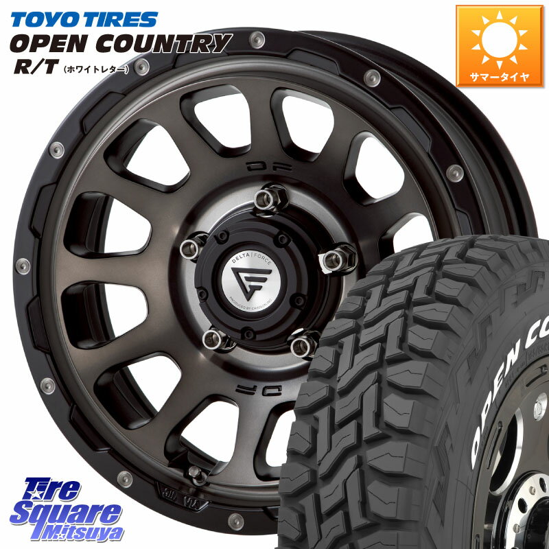 DELTA FORCE デルタフォース オーバル シエラ専用 インセット-5 16インチ 16 X 6.0J +0 5穴 139.7 TOYOTIRES オープンカントリー RT 2025年製 在庫● ホワイトレター OPENCOUNTRY R/T トーヨー 185/85R16 ジムニー専用(要オーバーフェンダー等)