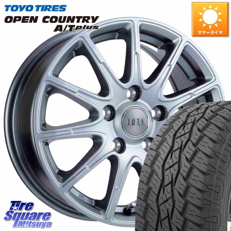 阿部商会 TIRADO IOTA イオタ ホイール 15インチ 15 X 6.0J +45 5穴 114.3 TOYOTIRES オープンカントリー AT プラス OPEN COUNTRY A/T+ サマータイヤ 175/80R15 パジェロミニ