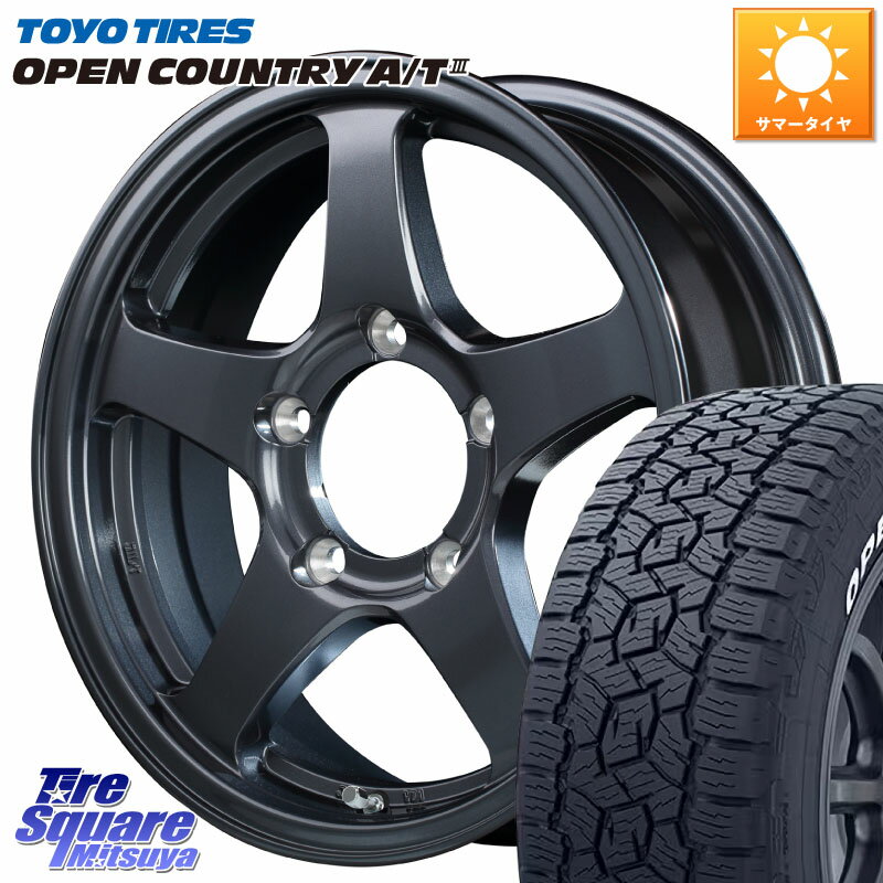 MANARAY オフパフォーマー OFF PERFORMER RT-5N+2 GM 16 X 5.5J +22 5穴 139.7 TOYOTIRES オープンカントリー AT3 A/T3 ホワイトレター OPENCOUNTRY 2025年製 在庫● ★サマーセール★ 215/70R16 ジムニー専用(要オーバーフェンダー等)