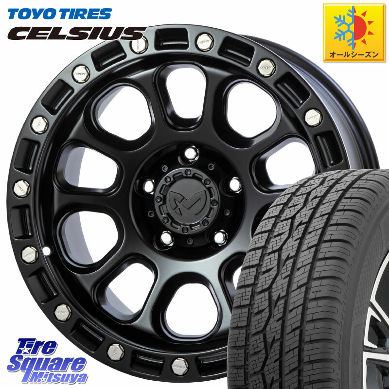 TOYOTIRES トーヨー タイヤ CELSIUS オールシーズンタイヤ 225/65R17 MKW M204 ブラックキャット 在庫● 17インチ ★サマーセール★ 17 X 8.0J +38 5穴 114.3 80系ハリアー