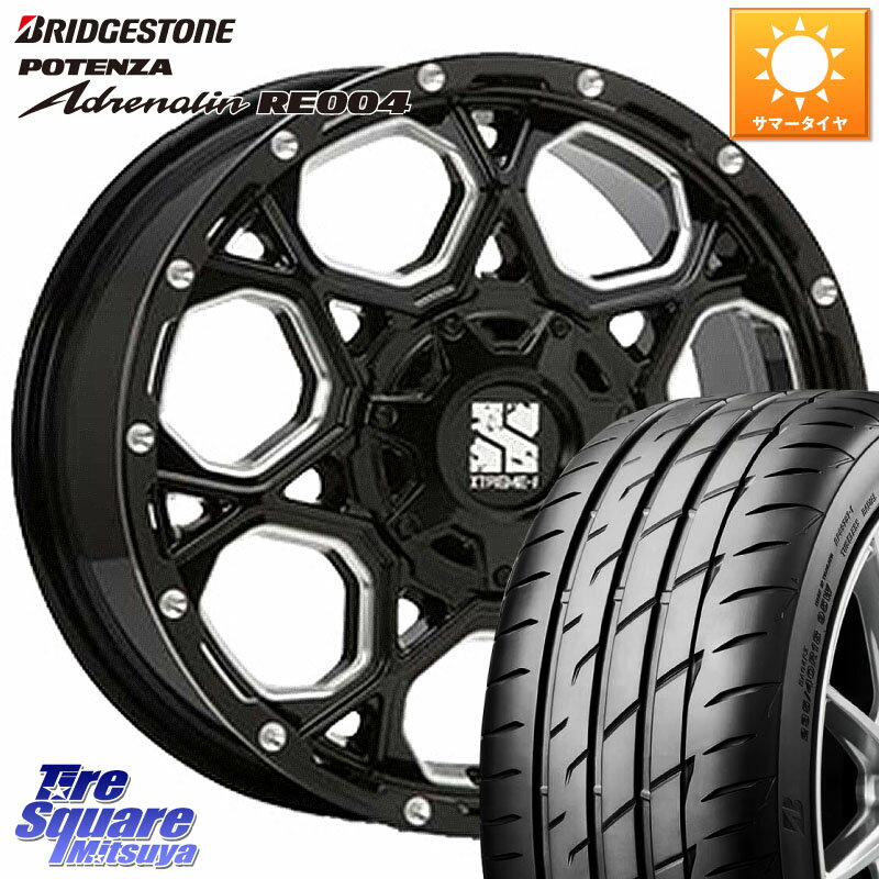 MLJ XJ06 XTREME-J エクストリームJ ホイール 16インチ 16 X 7.0J +42 5穴 100 ブリヂストン ポテンザ アドレナリン RE004 【国内正規品】サマータイヤ 205/55R16 210系カローラスポーツ BRZ・86・GR86