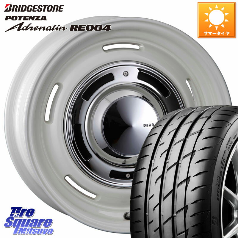 CRIMSON ディーン クロスカントリー ホワイト 17インチ 17 X 7.0J +40 5穴 100 ブリヂストン ポテンザ アドレナリン RE004 【国内正規品】サマータイヤ 215/50R17