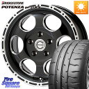 MEIWA Blood Stock One Piece ホイール 16インチ 16 X 7.0J +45 5穴 100 ブリヂストン ポテンザ RE-71RS ...