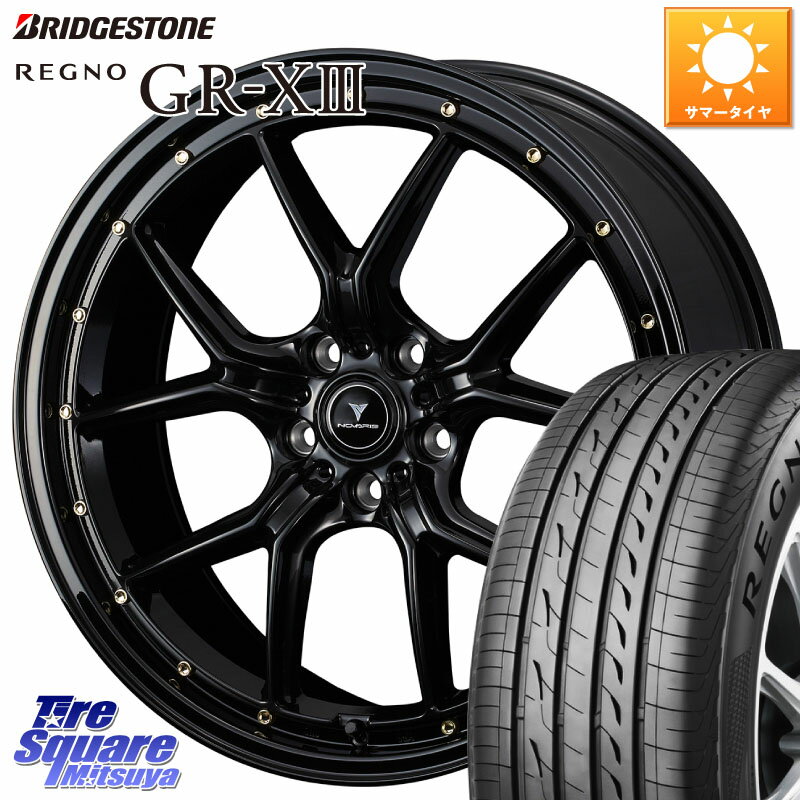 WEDS 41326 NOVARIS ASSETE S1 ホイール 19インチ 19 X 8.0J(VAB 4POT) +45 5穴 114.3 ブリヂストン REGNO GR-X3 GRX3 GR-XIII レグノ サマータイヤ 245/35R19 WRX STI アプライドA-C(ブレンボ4POTキャリパー)対応