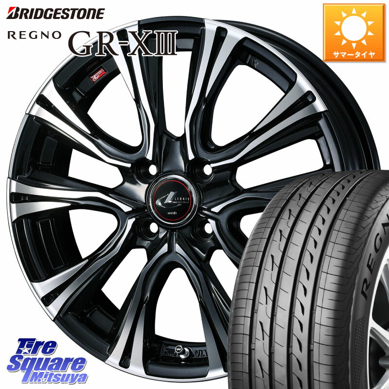 WEDS 41226 LEONIS VR PBMC ウェッズ レオニス ホイール 16インチ 16 X 6.0J +42 4穴 100 ブリヂストン REGNO GR-X3 GRX3 GR-XIII レグノ サマータイヤ 195/55R16