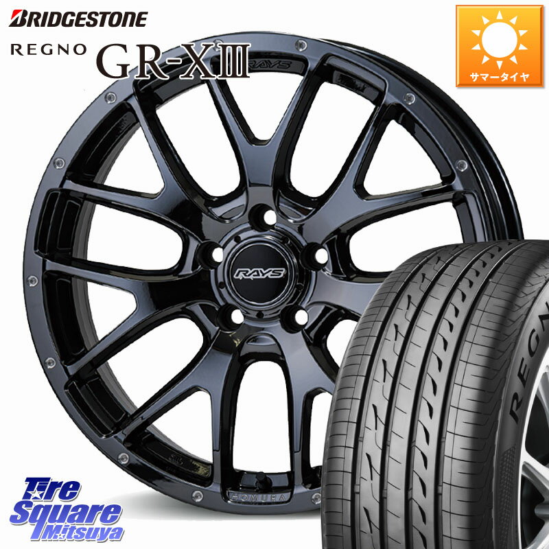 RAYS HOMURA 2X7FA ホイール 18インチ 18 X 7.5J +38 5穴 114.3 ブリヂストン REGNO GR-X3 GRX3 GR-XIII レグノ サマータイヤ 235/45R18 CY2アコード 70系カムリ