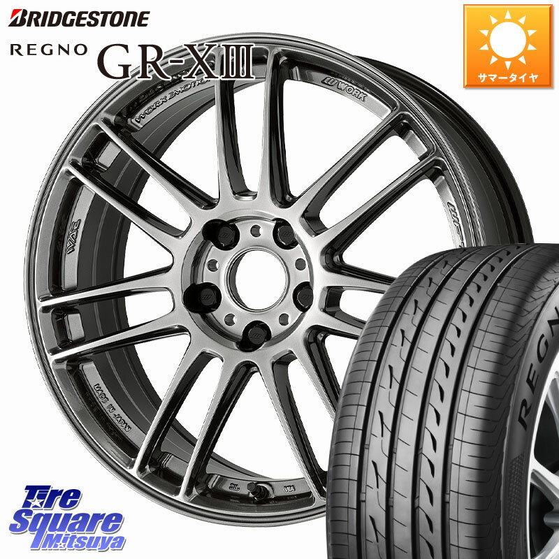 WORK EMOTION ZR7 ホイール 19インチ 19 X 8.0J +45 5穴 114.3 ブリヂストン REGNO GR-X3 GRX3 GR-XIII レグノ サマータイヤ 245/35R19 WRX S4(VBH)