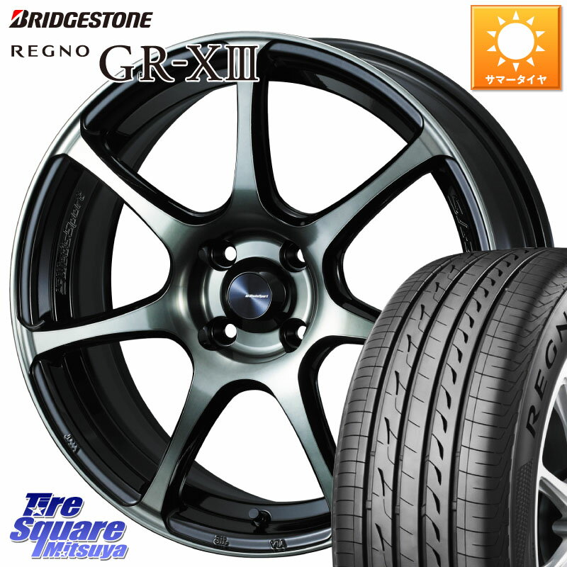 WEDS 73974 ウェッズ スポーツ SA75R SA-75R 16インチ 16 X 6.5J +42 4穴 100 ブリヂストン REGNO GR-X3 GRX3 GR-XIII レグノ サマータイヤ 185/55R16 160系カローラフィールダー ヤリス ロードスター スペイド