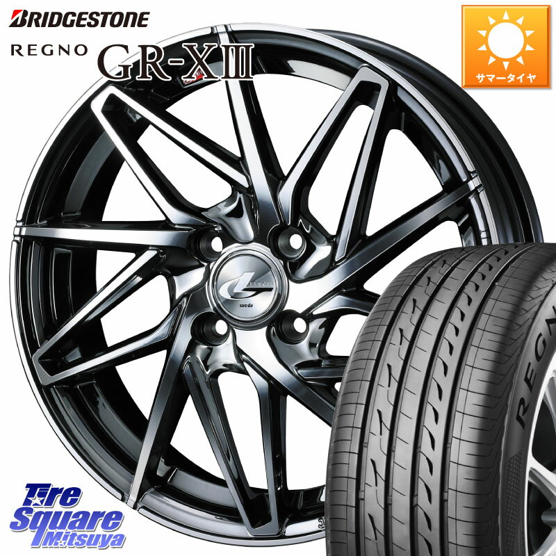 WEDS 40585 レオニス LEONIS IT 17インチ 17 X 6.5J +42 4穴 100 ブリヂストン REGNO GR-X3 GRX3 GR-XIII レグノ サマータイヤ 205/45R17 アクア ロードスター(ローダウン等)