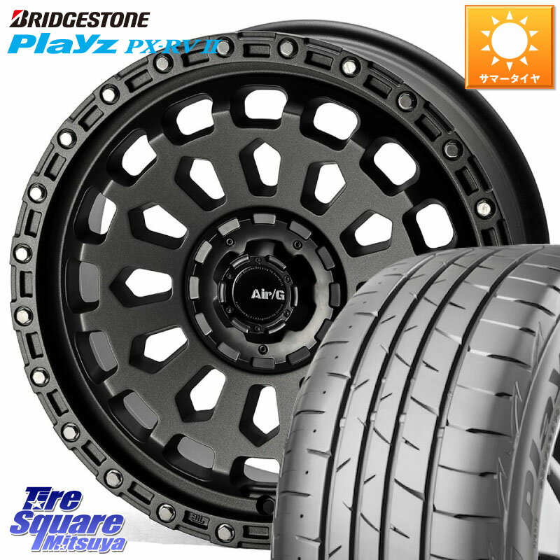 4X4エンジニアリング Air/G VULCAN MG ホイール 17インチ 17 X 7.0J(MINI F60) +48 5穴 112 ブリヂストン プレイズ Playz PX-RV2 サマータイヤ 225/55R17 MINI ミニ クロスオーバー F60