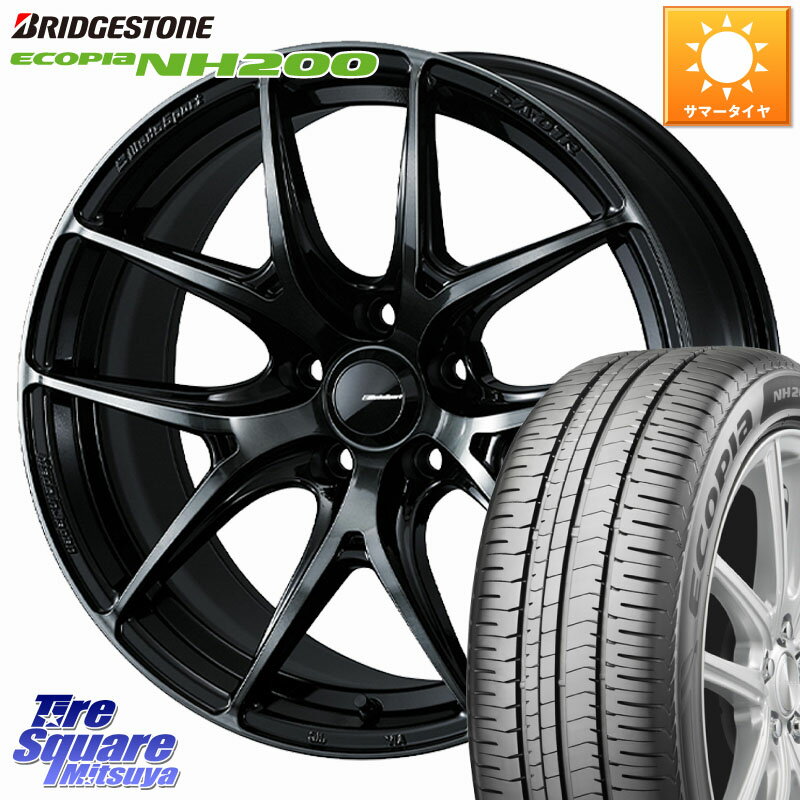 WEDS WedsSport SA-01R ホイール 18インチ 18 X 7.5J +45 5穴 114.3 ブリヂストン ECOPIA NH200 エコピア サマータイヤ 215/45R18 90系..