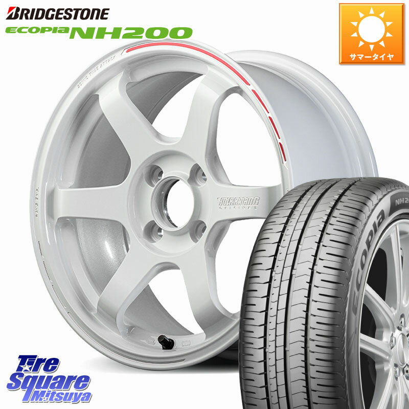RAYS 【欠品次回2~3月】 TE37 SONIC TIME ATTACK EDITION 鍛造 ホイール 16インチ 16 X 6.5J +49 4穴 100 ブリヂストン ECOPIA NH200 エコピア サマータイヤ 195/55R16