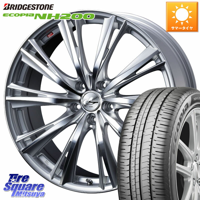 WEDS 33879 レオニス WX HSMC ウェッズ Leonis ホイール 16インチ 16 X 6.5J +52 5穴 114.3 ブリヂストン ECOPIA NH200 エコピア サマータイヤ 205/60R16 80系ノア ヴォクシー