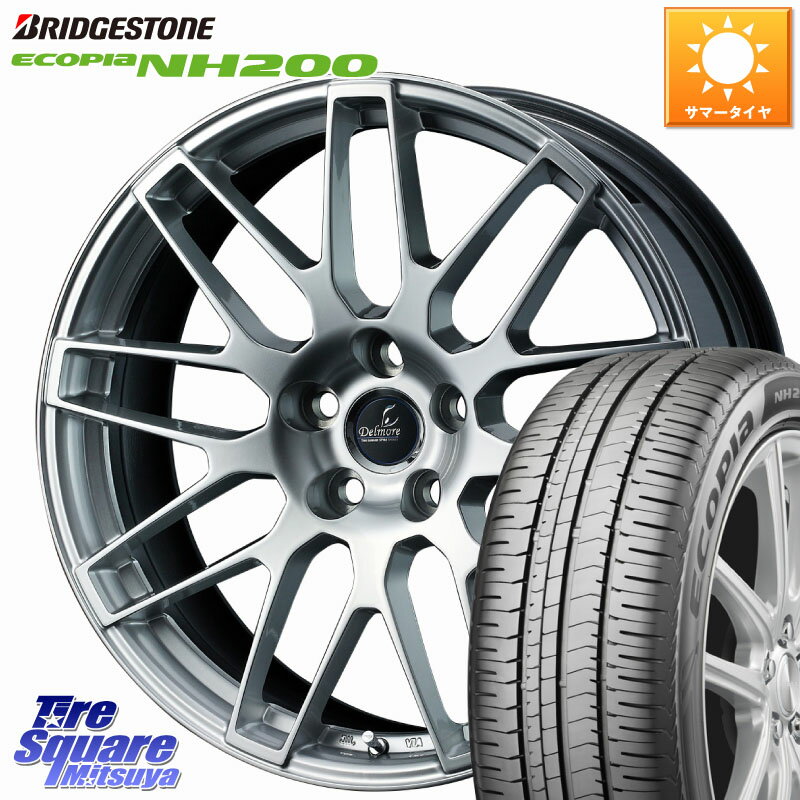 WEDS 【欠品次回12月中旬】 39246 Delmore LC.S 平座仕様(レクサス車専用) 18 X 8.0J +45 5穴 114.3 ブリヂストン ECOPIA NH200 エコピア サマータイヤ 225/45R18 90系ノア ヴォクシー プリウスアルファ